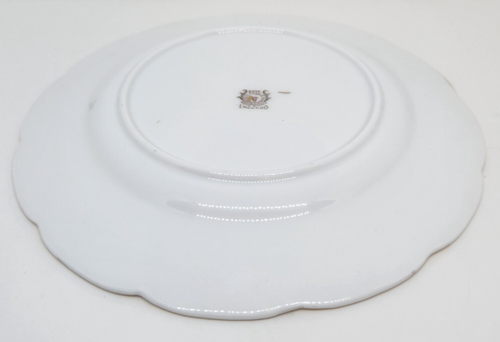 Vintage Collingwood Pink Rose Floral Center Scalloped Gold Trim Salad Plate 8" - Picture 6 of 7