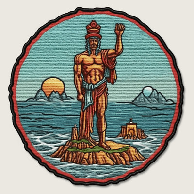 Aztec God Patch Iron-on Applique Ancient Civilization Badge Mythology Goddess