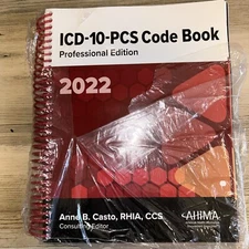 ICD-10-PCS Code Book, 2022  - Paperback, by Casto Anne - New