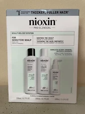 Nioxin Pro Clinical Scalp Relief Shampoo Conditioner Serum Trio   nib fresh