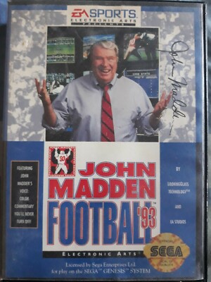 Used ESPN presents John Madden football 93 Sega Genesis game