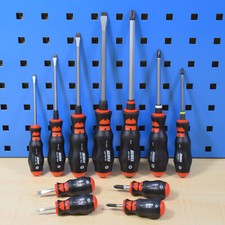 W&uuml;rth Zebra 11-teiliger Schraubendreher Satz PH Schlitz Knubbel Schraubenzieher