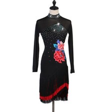 Ballroom Women's Latin Rumba Tango Salsa Samba Competition Dance Dress 288