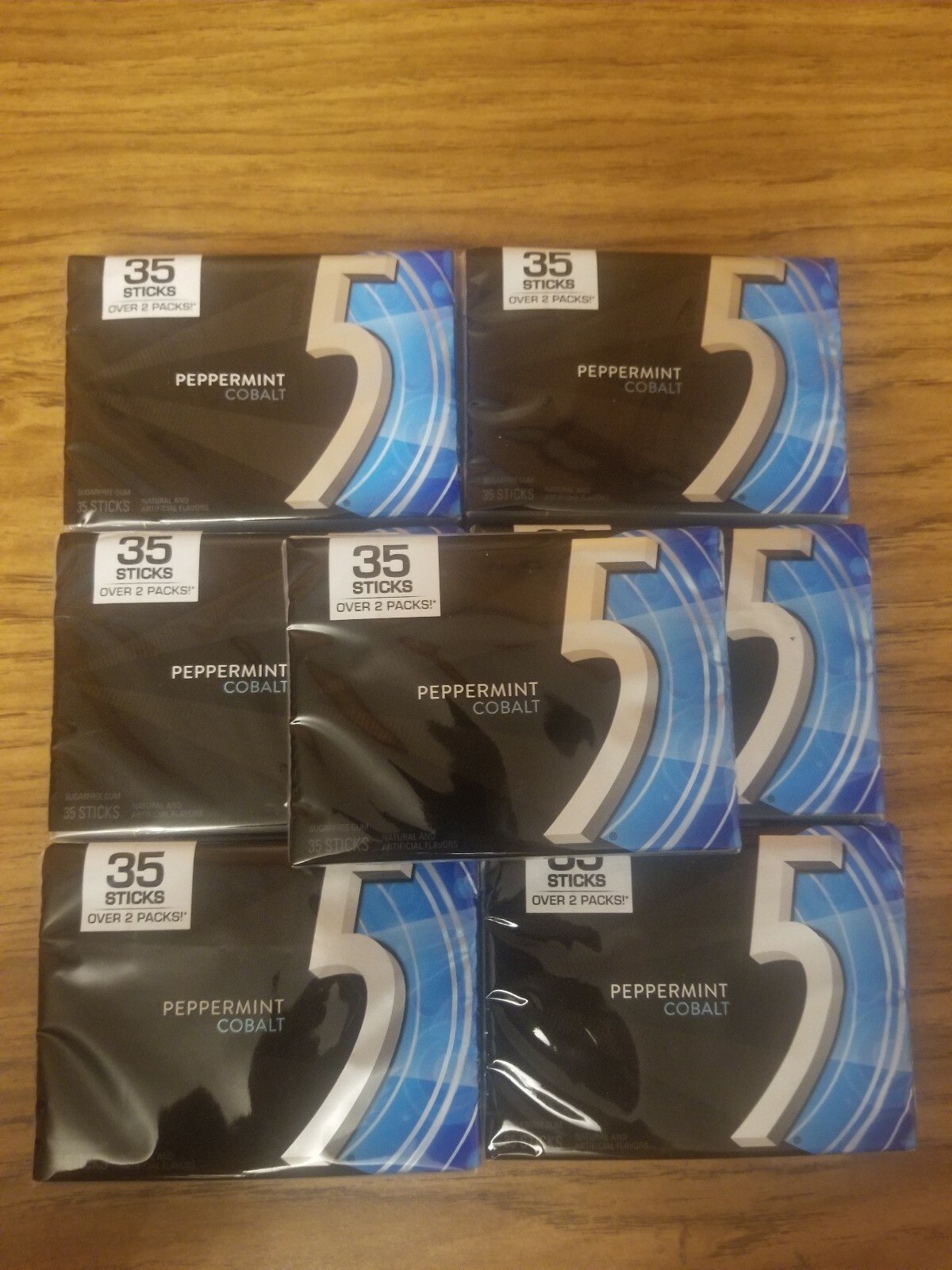5 Gum Sugarfree Gum Peppermint Cobalt 35 Stick Pack 7 Packs Total Exp 05 2021 For Sale Online