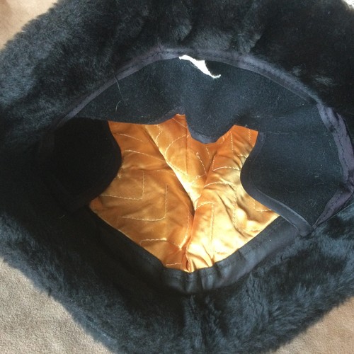 Vintage United Hatters Cap Union Men's Hat Faux Fur Fedora Sz Large Black USA - Picture 6 of 7