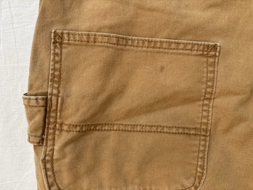 Carhartt Latzhose Damen Medium Short Canvas Rugged Flex Double Knee Workwear - Bild 15 von 18