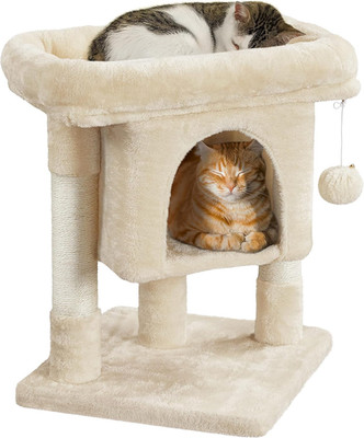 Yaheetech 23.5In Cat Tree Tower, Cat Condo with Sisal-Covered Scratching Posts, 
