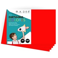 Farbkarton A4 180G Rot, Bastelpapier, Druckpapier, M-Office (25 BläTter)