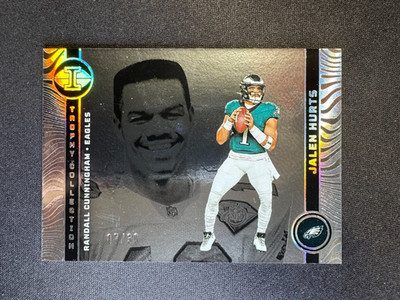 2023 Illusions Trophy Collection Jalen Hurts & Randall Cunningham Eagles #d 7/30