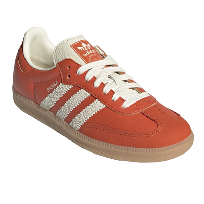 adidas Samba Og Lace Up Womens Orange Sneakers Casual Shoes JI2737