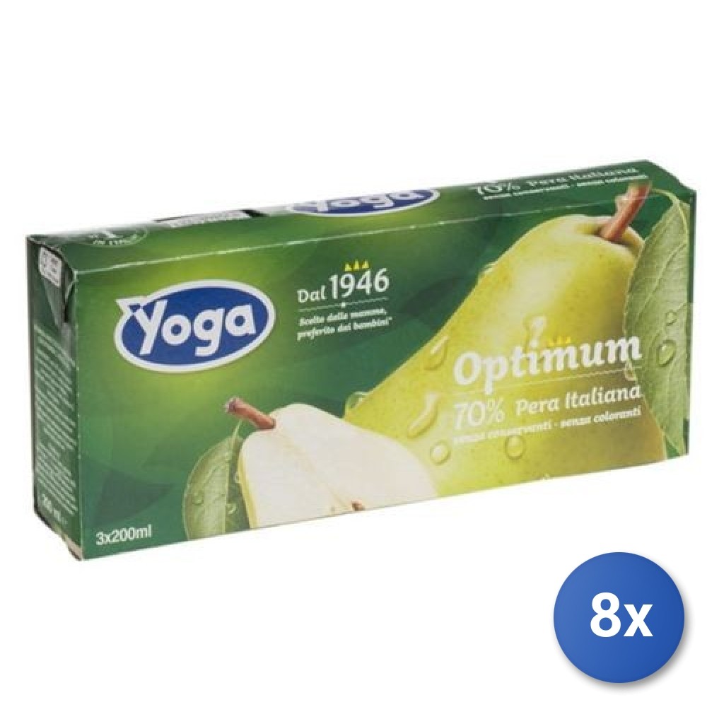 8X Multipack Yoga Pear Juice Carton Ml 200X3