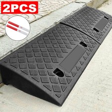 2X 50cm Heavy Duty Rubber Kerb Ramps for HGV Caravans Lorry Car Truck Wheelchair