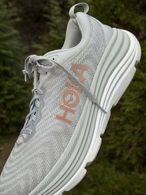 Hoka One One Gaviota 5 Women s Size 10.5 B Harbor Mist Rose Gold Athletic Shoes