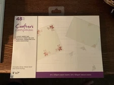 Crafters Companion Card Luxury Insert Pad 5x7”. 48 Pages. New.