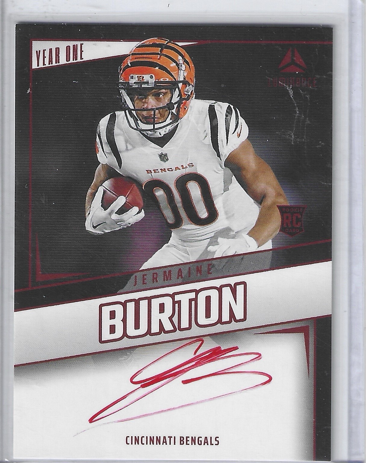 2024 Panini Luminance - Year One Signatures Jermaine Burton #YOS-JBN (AU, RC)