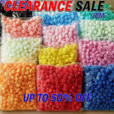 500PCS Foam Roses 3cm Artificial Foam Flower Heads DIY Rose Bear Decor Gift UK