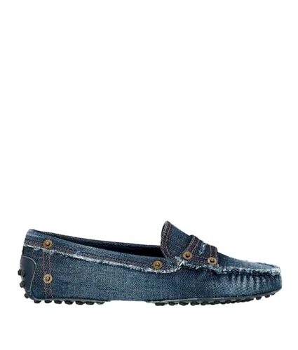 TOD’S Scarpe da guida mocassino blu nuove con scatola AUTHENTI TOD'S da donna taglia 5 5