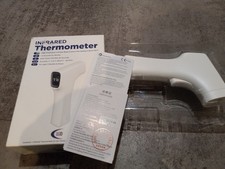 Infrared Thermometer, Rapiguard, Runs On 2 AA Batteries