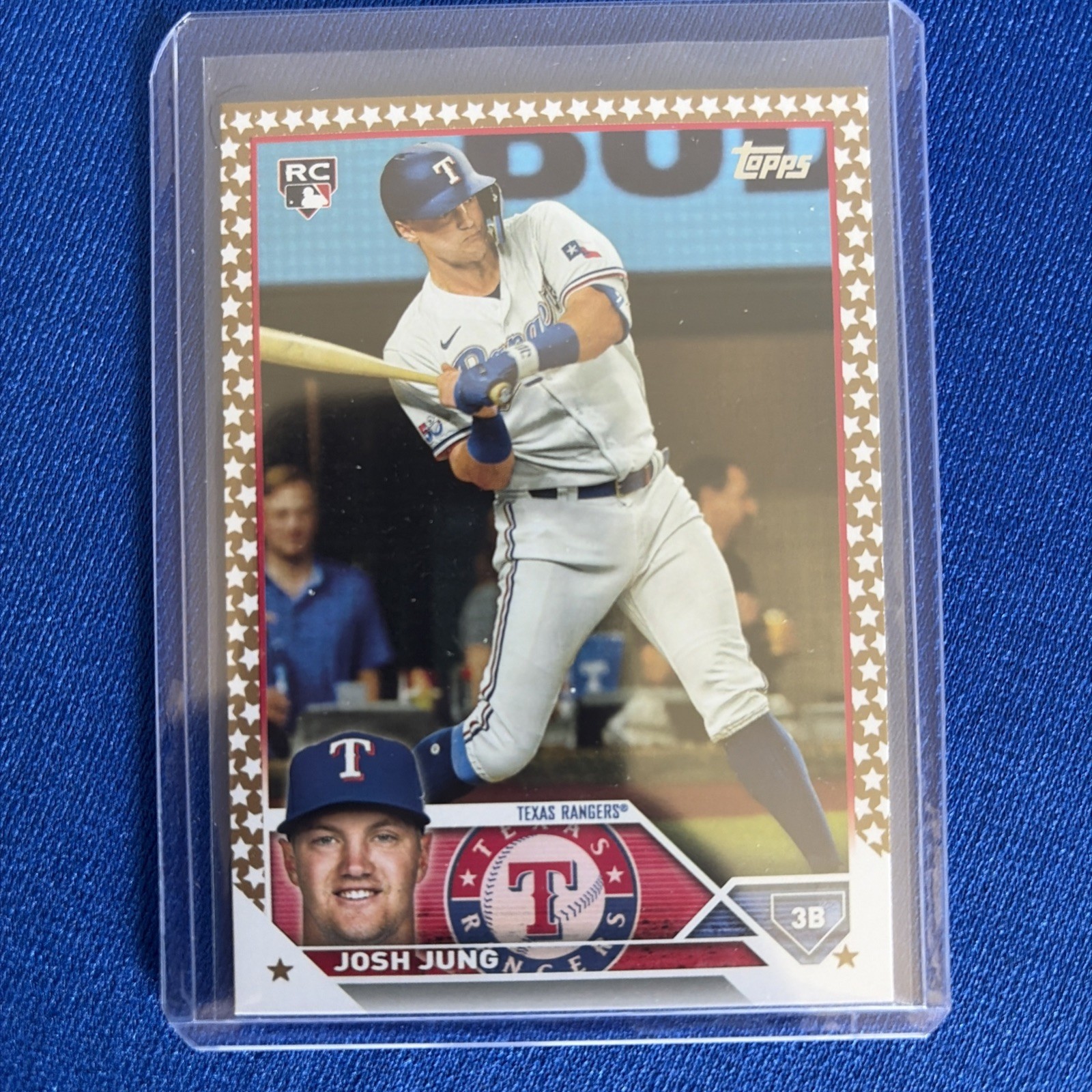 2023 Topps #529 Josh Jung Gold Star Texas Rangers
