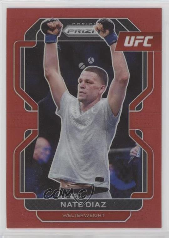 2022 Panini Prizm UFC Red Prizm 86/299 Nate Diaz #150 ez4