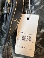 NWT Wendy Keen Signature Hand Bag Pocket Book Two Handles & Shoulder Strap Faux