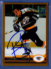 1998-99 Topps Hockey * Bob Boughner * Signed * Card #173