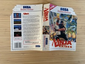 Ninja Gaiden Sega Master System CIB Region-free Damaged Cover, Includes manual