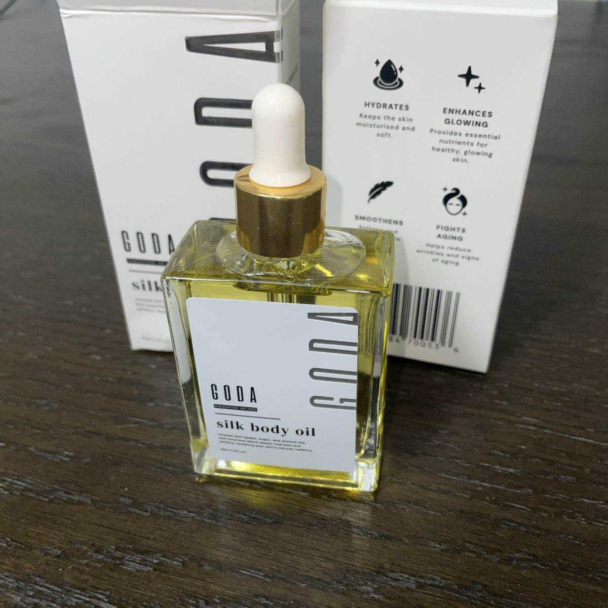 Lot of 2 NEW GODA Silk Body Oil Perfume Oil New In box 1.7 Fl Oz