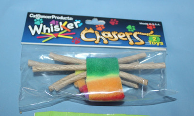 Cat Dancer Whisker Chasers Interactive Pet Cat Toy 2 Piece Set In Package