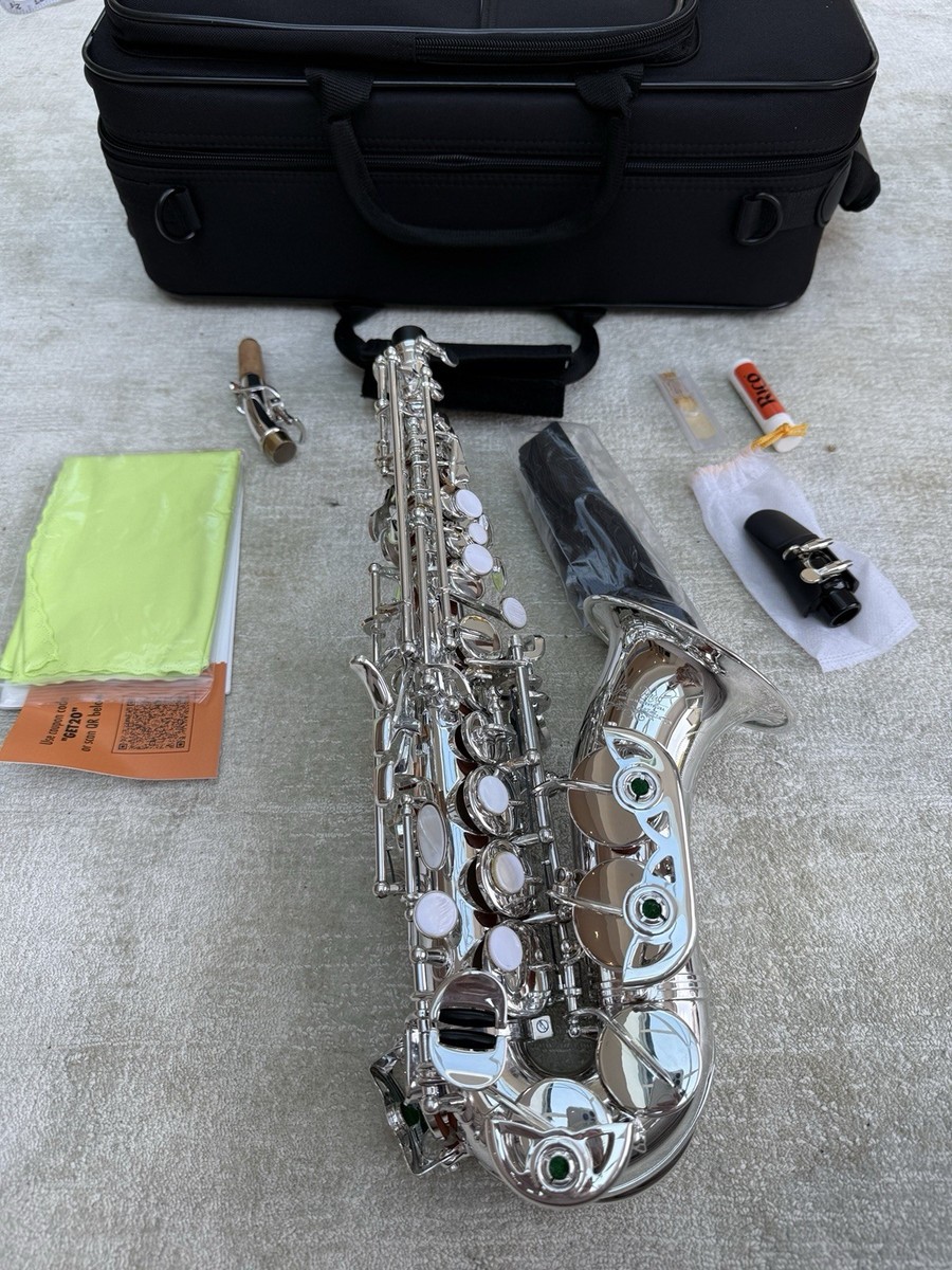 Jean Paul USA Student Curved Soprano Saxophone Silver (SS-400SP