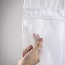 River Dream Plastic(PEVA) Snap in Shower Curtain Liner Replacement with Magne...