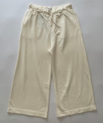 NEU Marc O'Polo Wide-Leg-Sweathose Gr. XL White Mousse Bio-Baumwolle