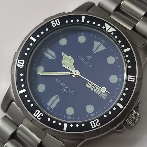FABELHAFTE NOS 90ER JUNGHANS 36MM TAUCHER 200M QUARZ REF: 41/4157 + INT GARANTIE - Bild 2 von 22