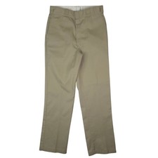 Dickies 874 Work Pants Mens 33x34 Khaki Tan Straight Leg Twill Chino Skater