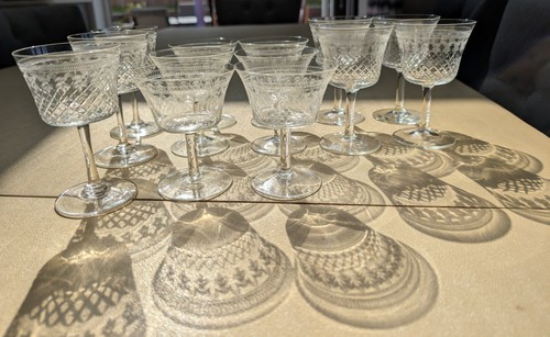 EDWARDIAN PALL MALL LADY HAMILTON SET OF 6 BEAKERS - Picture 9 of 9