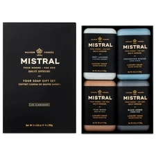 Mistral Men's Les Classiques 4 Soap Gift Set