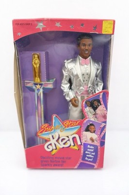 Barbie Super Star African American Ken Doll 1988 Mattel No. 1550 NRFB Sealed