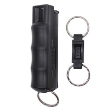 SABRE 3-in-1 Black Key Case Pepper Spray with Quick Release Key Ring HC-14-BK