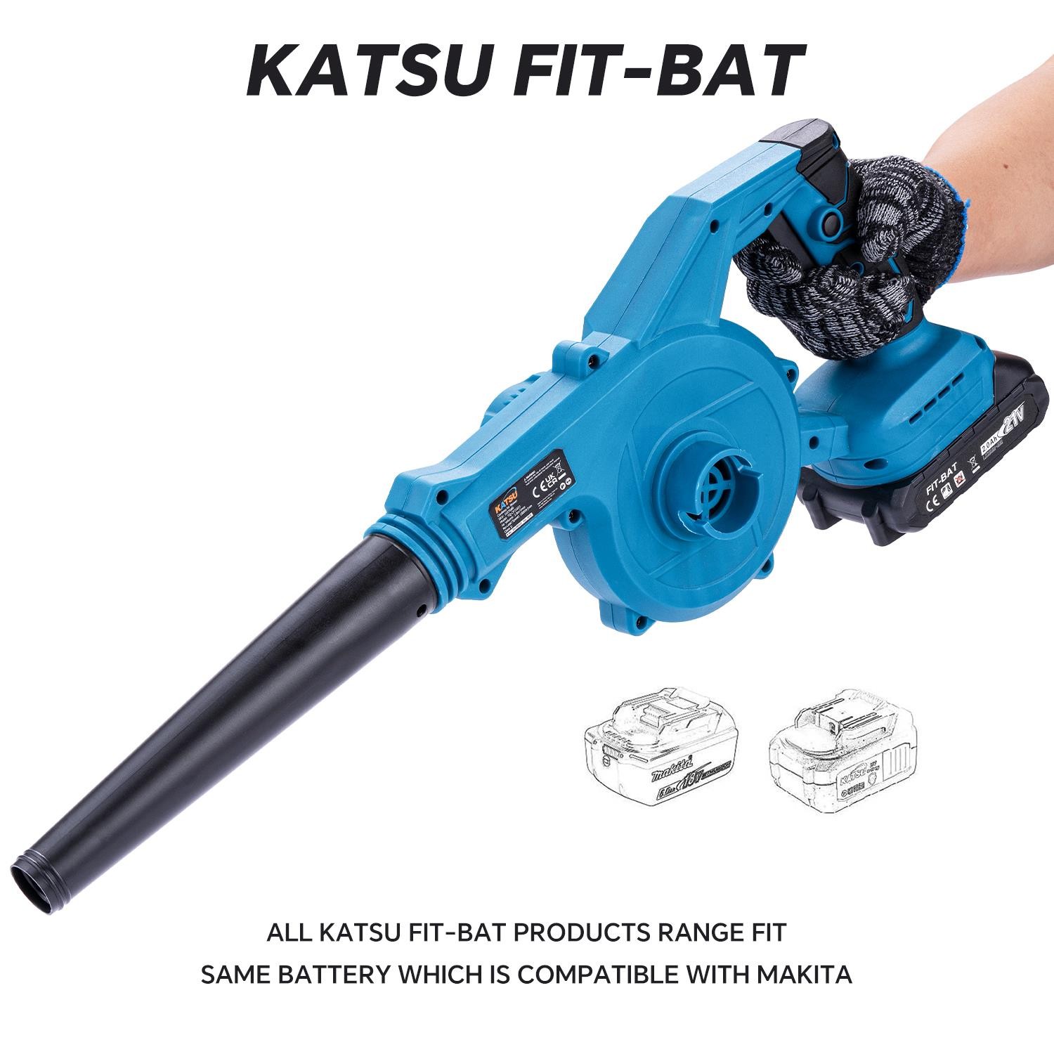KATSU FIT-BAT Air Blower Brushed Motor W 1.5Ah Btry