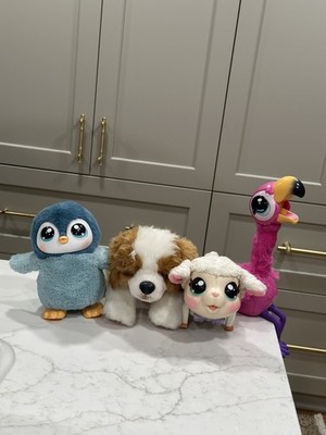 Little Live Pets Lot: Go Flamingo/Lamb Snowie/Penguin Waddles/Patches The Beagle