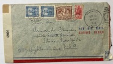 1942 COLOMBIA AIRMAIL TO USA WWII CENSOR