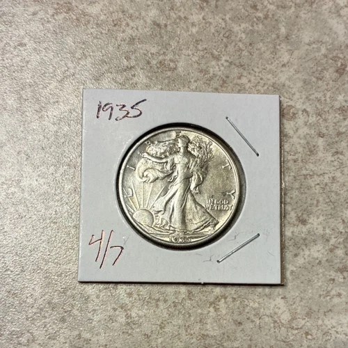 1935 Liberty Walking Half Dollar 50C Silver Business Strike US Coin 4of7 Listed