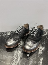 Cole Haan  riginalGrand Wingtip Oxfords Black/Silver Glitter Women  s Size 6B