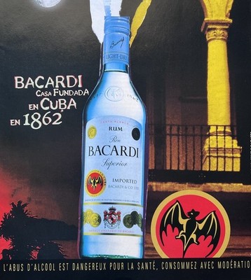 Vintage 2001 Bacardi Superior Rum Original French Print Ad 22x30cm FHM 27