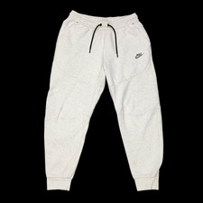 Nike Tech Fleece Joggers Men's Medium Light Grey Tapered Sweatpant 25.5" Inseam