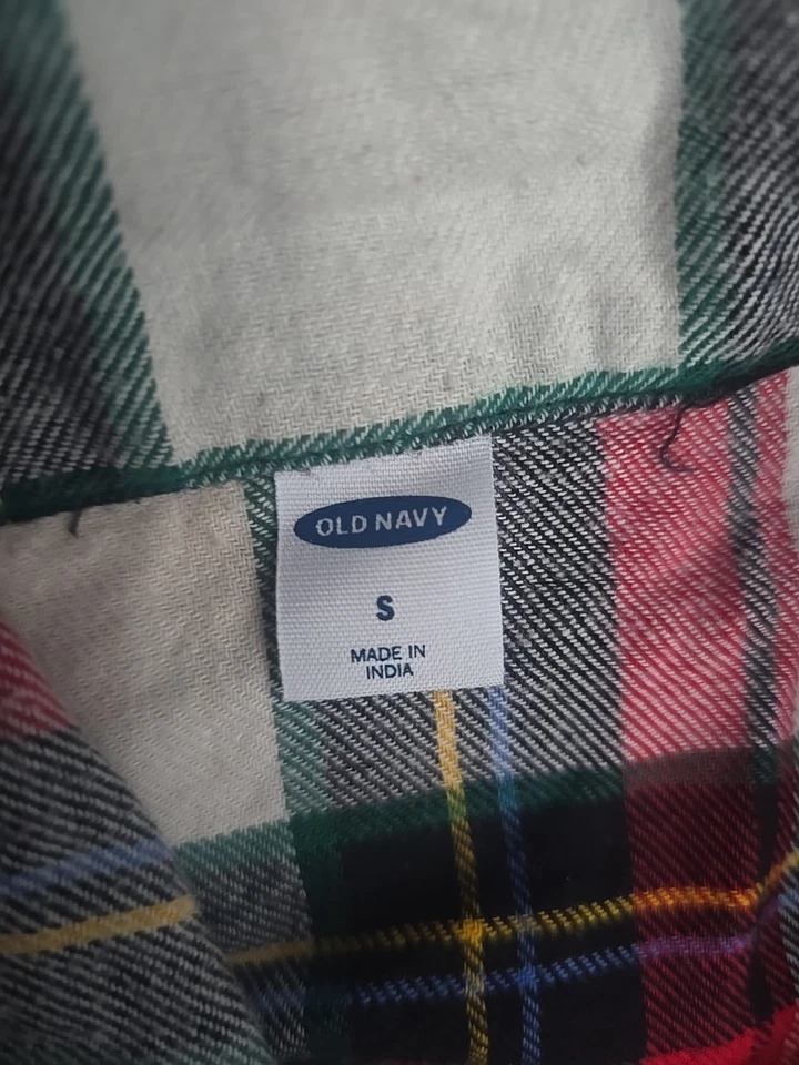 Conjunto de pijama para mujer Old Navy talla S 100 % algodón manga larga colores navideños Foto 2 de 4