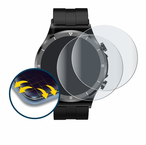 2x Full Cover for Sanorum Smartwatch 1.39" Matte Screen Protector Curved - Zdjęcie 2 z 8