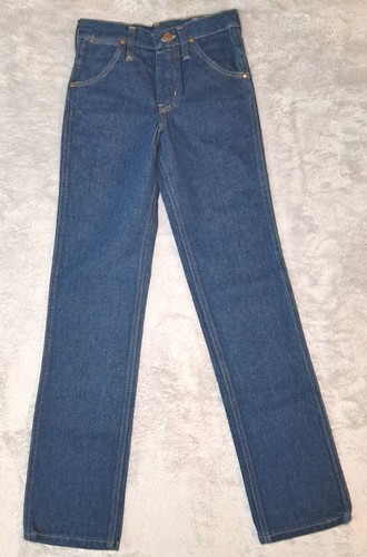 Vintage Wrangler Student Straight Leg Jeans 25x30 Deadstock NWT 70s Made in USA - Picture 2 of 12