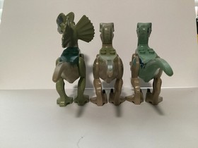 LEGO Authentic Jurassic Park World LEGO Dinosaur Lot Of 3 Velociraptor Raptor