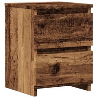 Nachttisch Altholz-Optik 30X30X40 Cm Holzwerkstoff, Beistelltisch, Schlafzimmer